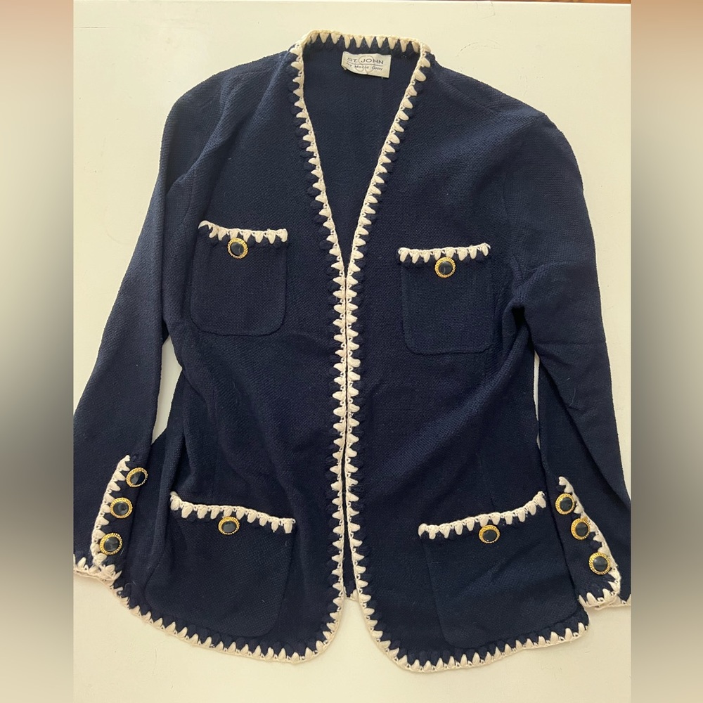 Blue and White Blazer